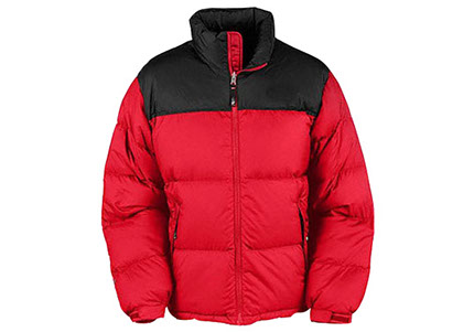 Casaca en taslan con doble acolchado