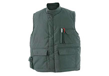 Chaleco en tela drill acolchado