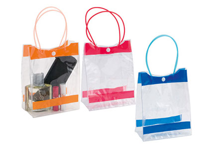 Bolsa con broche de plástico